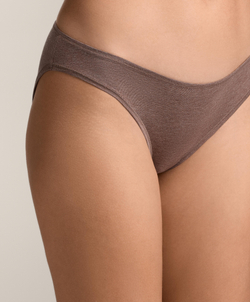 OYSHO Набор из пяти классических трусиков из смесовой хлопковой ткани, бежево-розовый