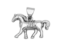 Подвеска "Лошадь" со стразами 13мм
