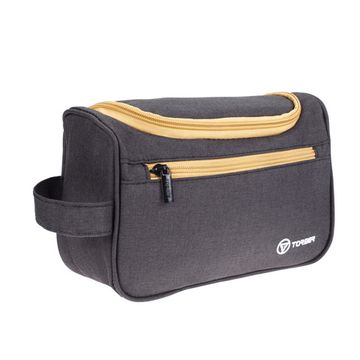 Несессер Torber, дорожный, чёрный/бордовый, полиэстер 300D ткань катионик, 24 х 16 х 9 см