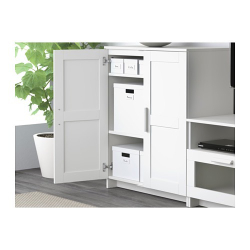 БРИМНЕС BRIMNES Шкаф с дверями 78×95см, белый