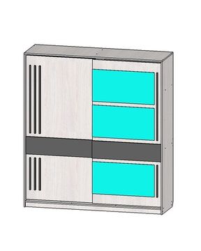 Шкаф-купе РОВЕННА-4 с зеркалами