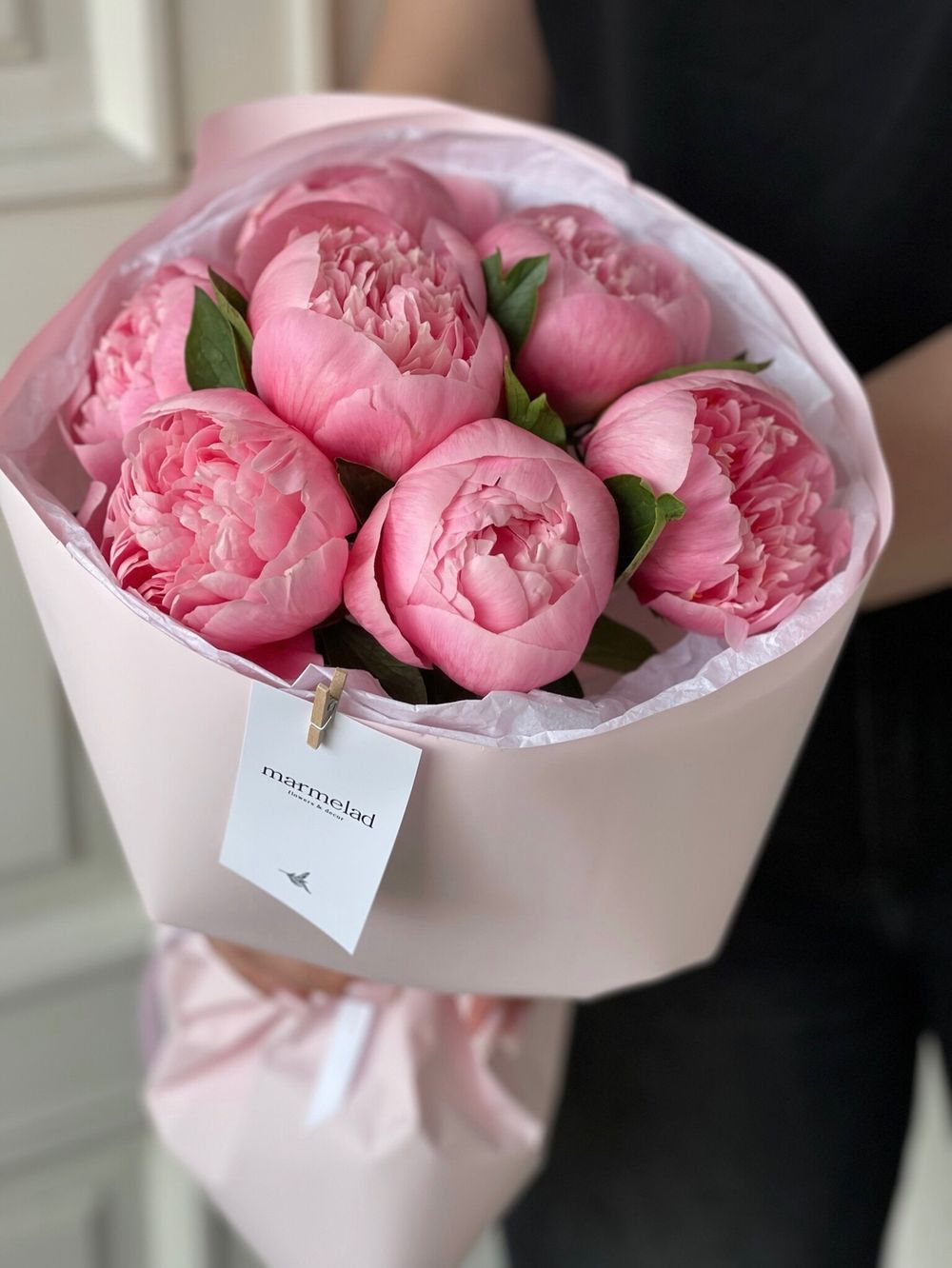 Букет 7шт пионов