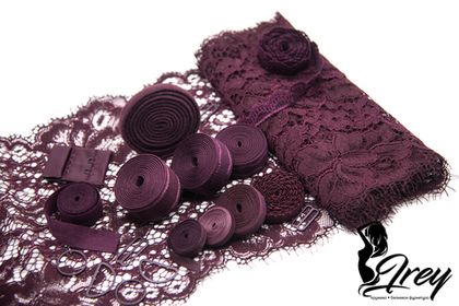 Бельевая фурнитура в цвете слива