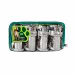 Ботинки для собак черные с "лапками" 55*45*55 мм, размер XL (уп.4 шт.) Триол