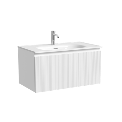 Тумба подвесная SANCOS Code 785х453х400, c одним  ящиком оснащенным доводчиками, цвет белый , арт. CD80W