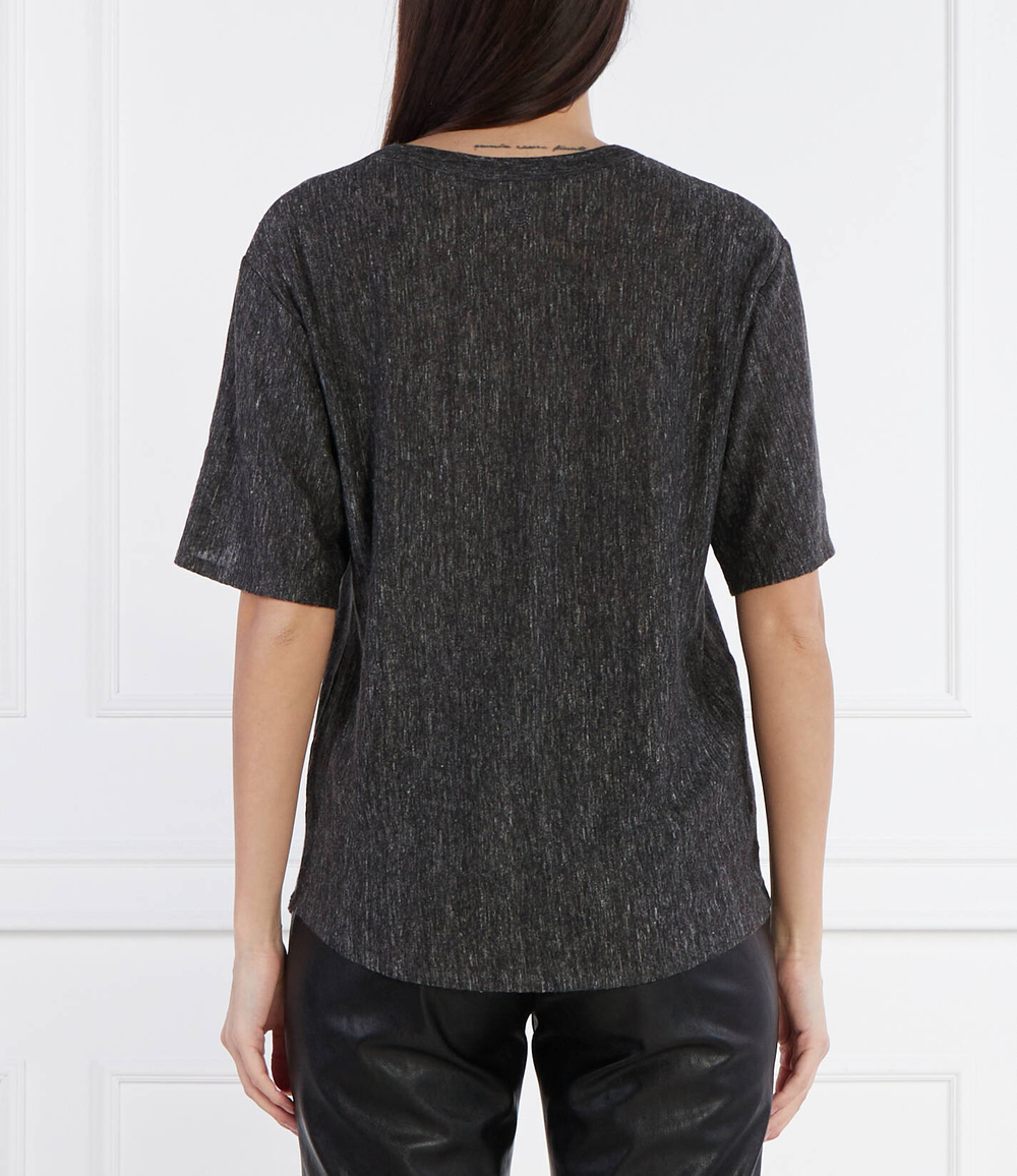 Льняная футболка Pinko - черный(103599 A1U9)