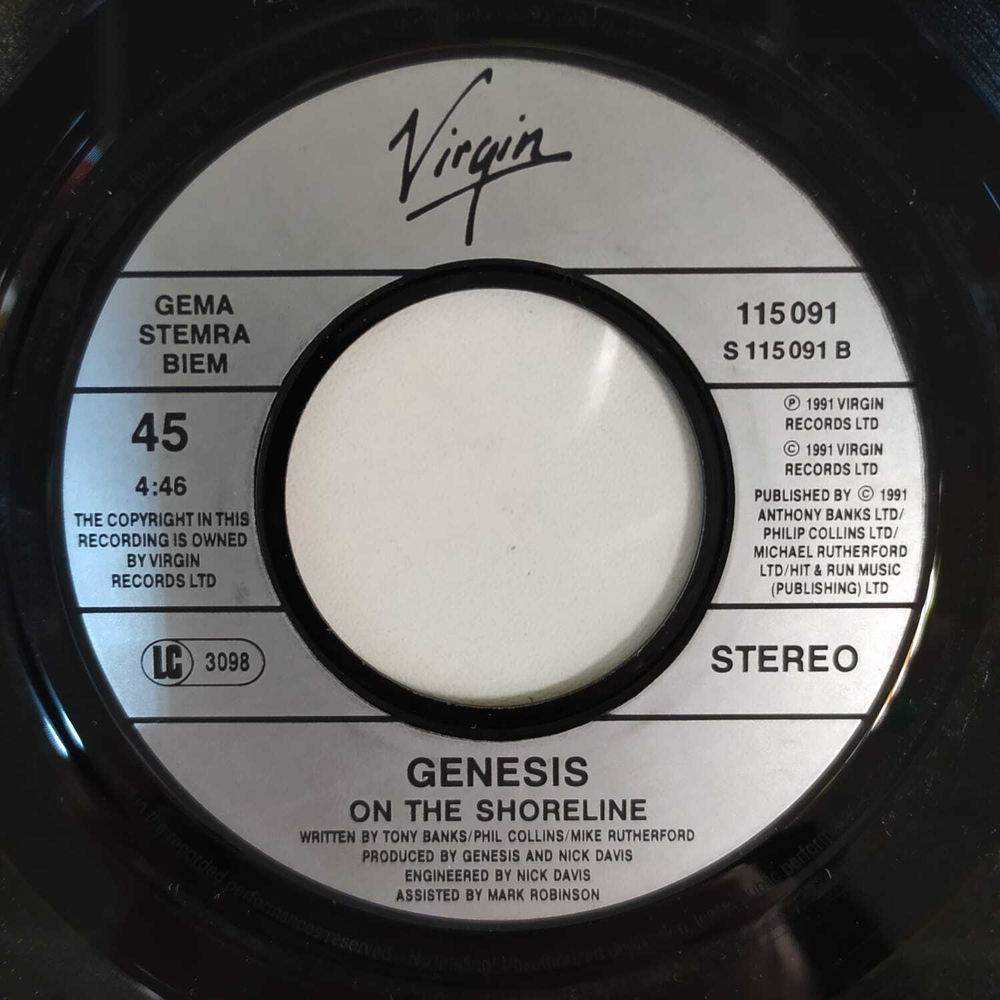 Genesis - I Can't Dance (Европа 1991г.) 7", 45 RPM, Single