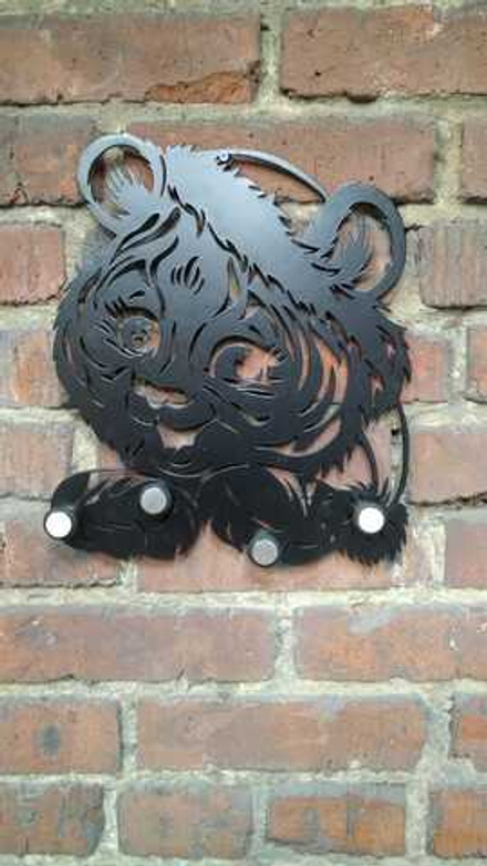 Вешалка настенная из металла "Мишка"