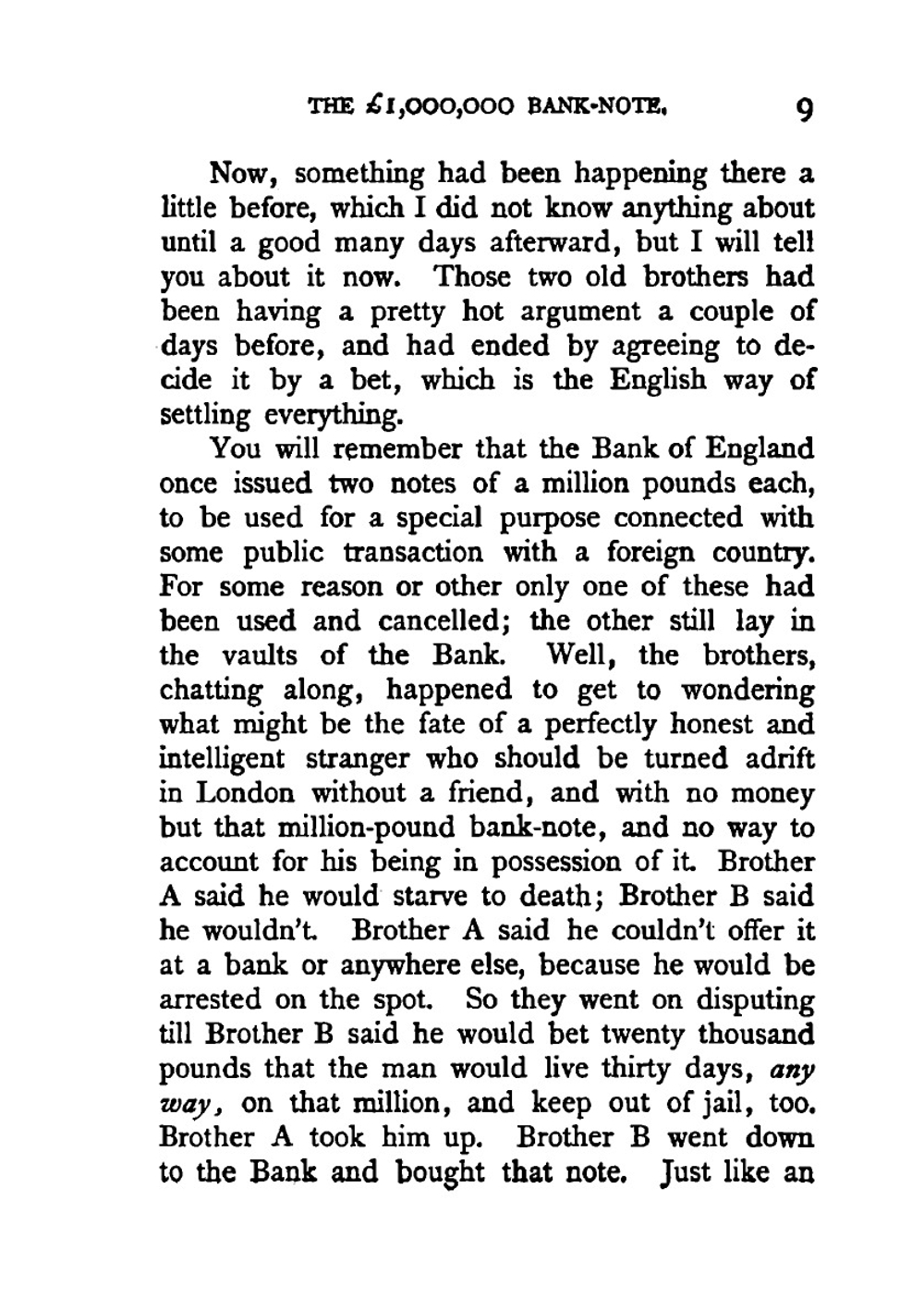 The English Pound 1,000,000 Bank-Note: And Other New Stories | Mark Twain