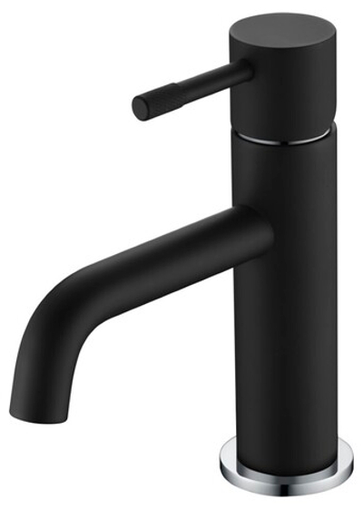 Смеситель для умывальника, Uno. Black Chrome