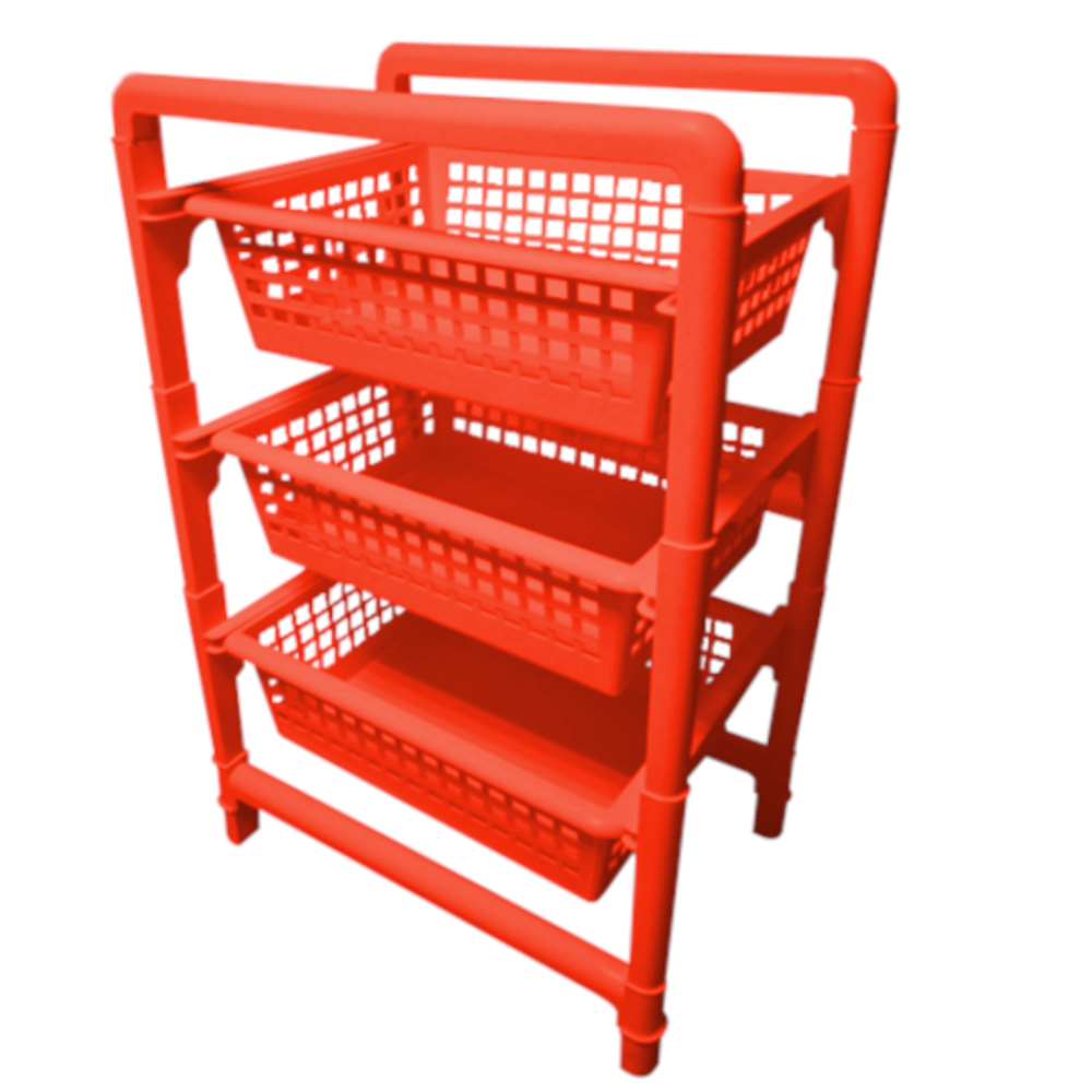 Этажерка 3 ящика цвет оранжевый Б01.050.00СБ\-00-09-2003