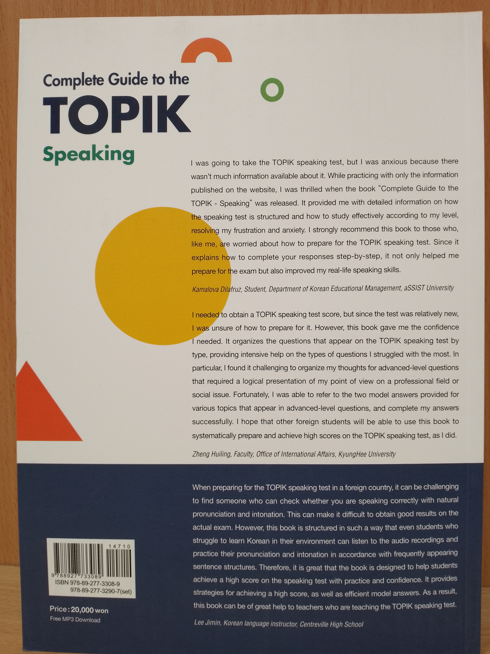 Complete Guide to the TOPIK Speaking (Book + Free Audio Download)