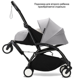 Коляска Stokke YOYO3 Newborn Pack рама чёрная Black 2 в 1 Stone