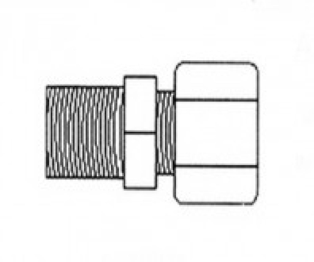 Фитинг JС 10-4-8 Aquapro Переходник 1/4"X1/2" (резьба)
