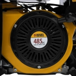 Генератор бензиновый DENZEL PS-95EA-PRO, 9.5 кВт мощность и 485 см3 объем двигателя, 40 л объем топливного бака, электростарт и блок AVR, 3 розетки и выход USB 5 В, силовые клеммы, 946935