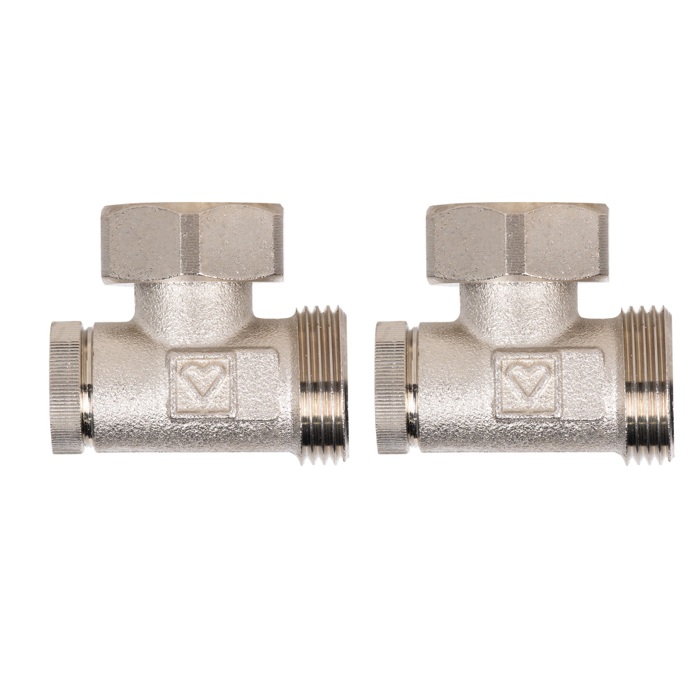 Набор Royal Thermo для нижнего подключения радиатора угловой раздельный 3/4х3/4ЕК