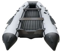 Лодка ПВХ ORCA 340 НДНД серый/черный