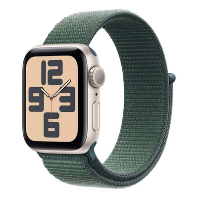 Часы Apple Watch SE 2 (2024) 44mm Starlight Aluminium Case, Sport Loop (Lake Green)