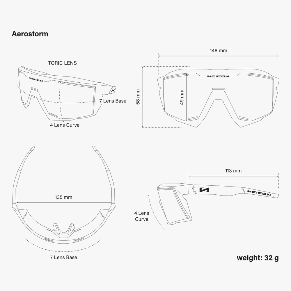 Спортивные очки c диоптриями Scicon Aerostorm Multi Mirror Silver