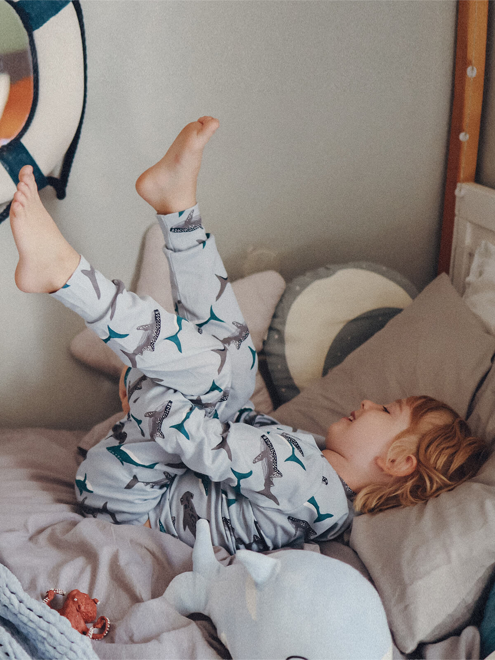 Пижама Mjölk Акулы, на манжетах