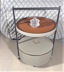 Журнальный столик на колесиках 4210, Ø42х63 см