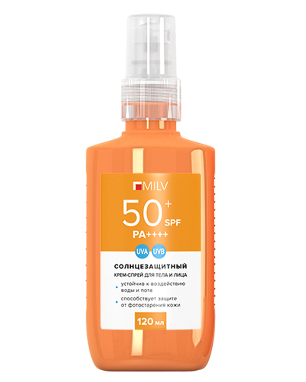 Milv Крем солнцезащитный для тела и лица SPF 50+, 120 мл2