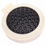 Расчёска массажная складная с зеркалом «БАМБИ БУМ», цвет капучино, d-6.5см (пакет с подвесом)