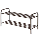 Полка для обуви, мет-л, 2 секц, 80х33х36 см, медный антик, Nika, ЭТК2/А