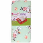 Коврик для сушки посуды 38*50см «Поваренок» мятный