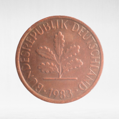 Germany, 1 Pfennig, 1983, (Hamburg Mint - "J"), VF
