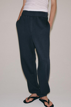 ZARA БРЮКИ С ЭФФЕКТОМ ПОТЕРТОСТИ, ИНДИГО