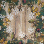 Декоративный гобеленовый чехол для интерьерной подушки Гирлянда 38*38