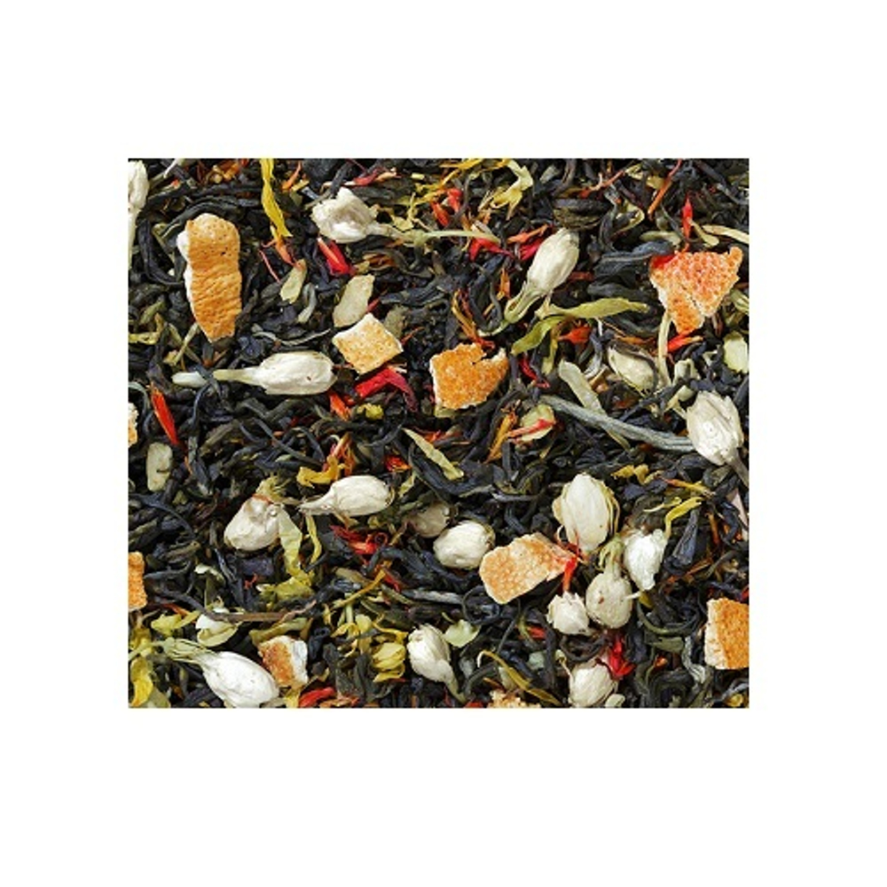 Зеленый ароматизированный чай Поцелуй Афродиты