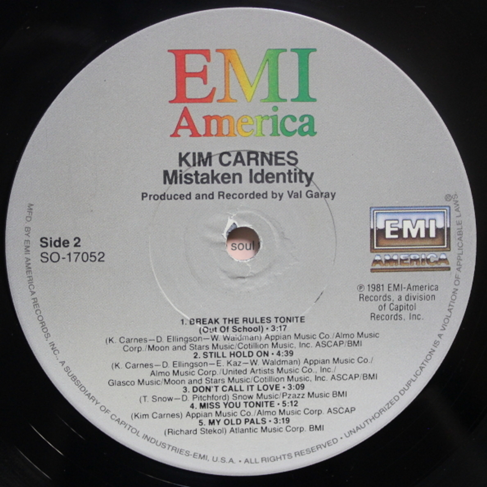 Kim Carnes / Mistaken Identity (LP)