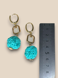 Серьги подвески французский полимер