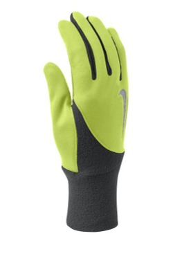 Перчатки для бега NIKE MEN'S ELEMENT THERMAL RUN GLOVES, салатовый, N.RG.97.707.SL