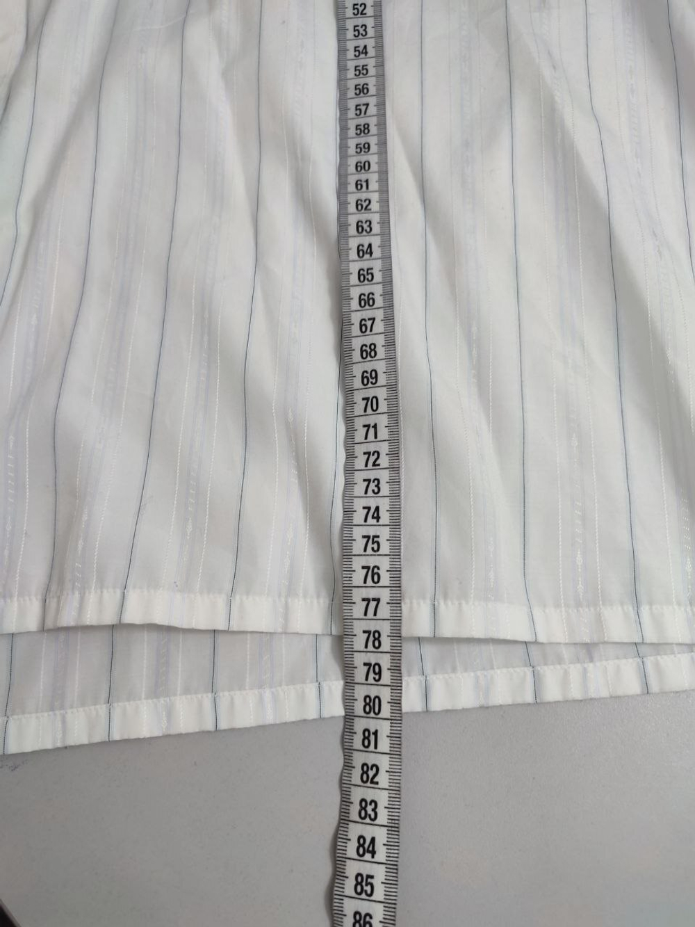 Рубашка Sunline белая в полоску 56 размер