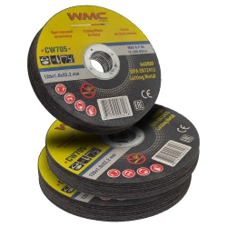 Круг отрезной 125x1.0x22.2мм-30шт WMC TOOLS WMC-CW705(30 шт к-т)