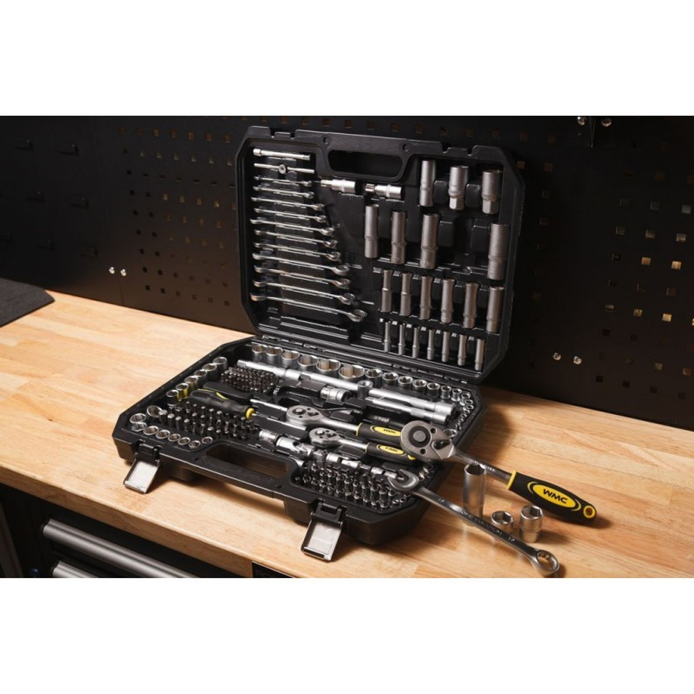 Набор инструментов 216пр. 1/4", 3/8", 1/2" WMC TOOLS 38841