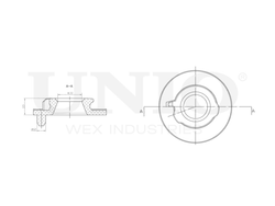 Проставка пружины задняя нижняя UNIO RMP-16110