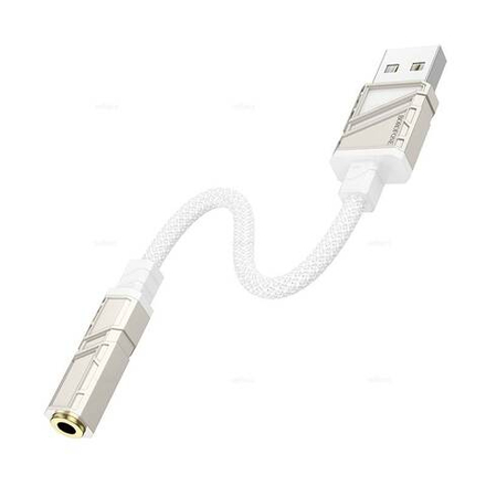 Переходник BOROFONE BV23 USB - Aux 3.5 (белый)