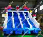 Надувная водная горка для бассейна «Синее море» , 8*6*5 м