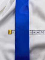 Лента атласная синяя 4 см