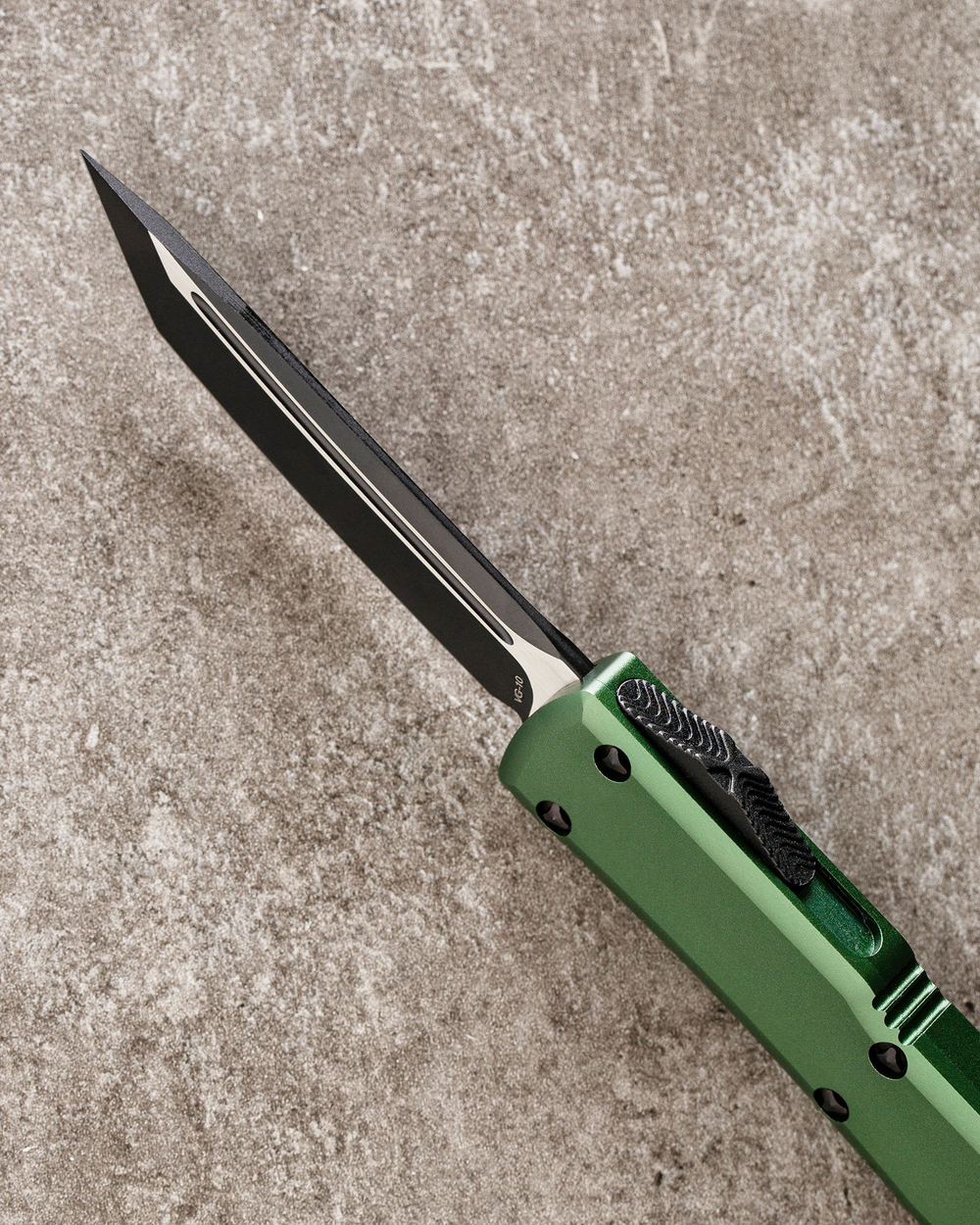 Автоматический складной нож SteelBro ULTRATECH T/E OD STANDARD VG-10 Cryo (123-1OD) (зеленый) фронталка/выкидуха