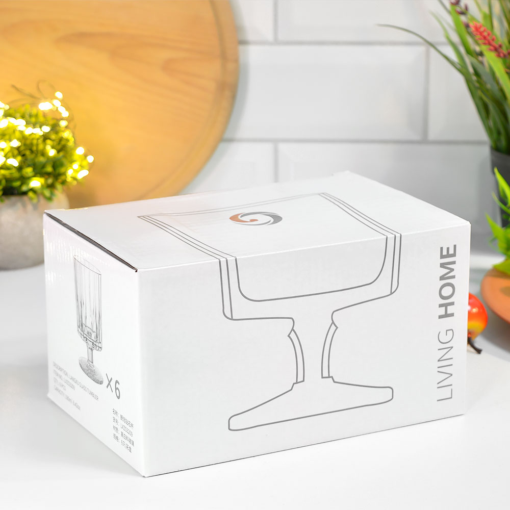 Набор фужеров 6шт 190мл, d7,1см h10,6см, LXZS3209