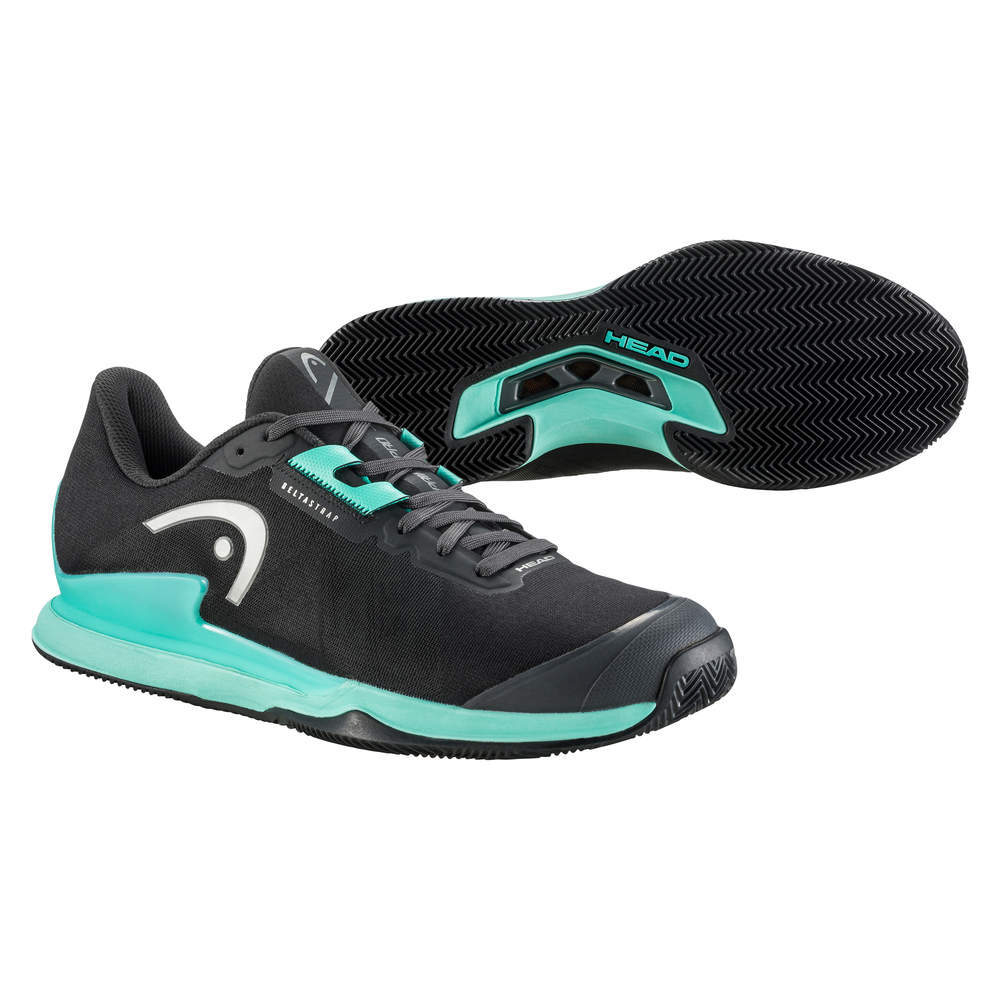 Теннисные кроссовки Head Sprint Pro 3.5 Clay Men - black/teal - Black Бирюзовый