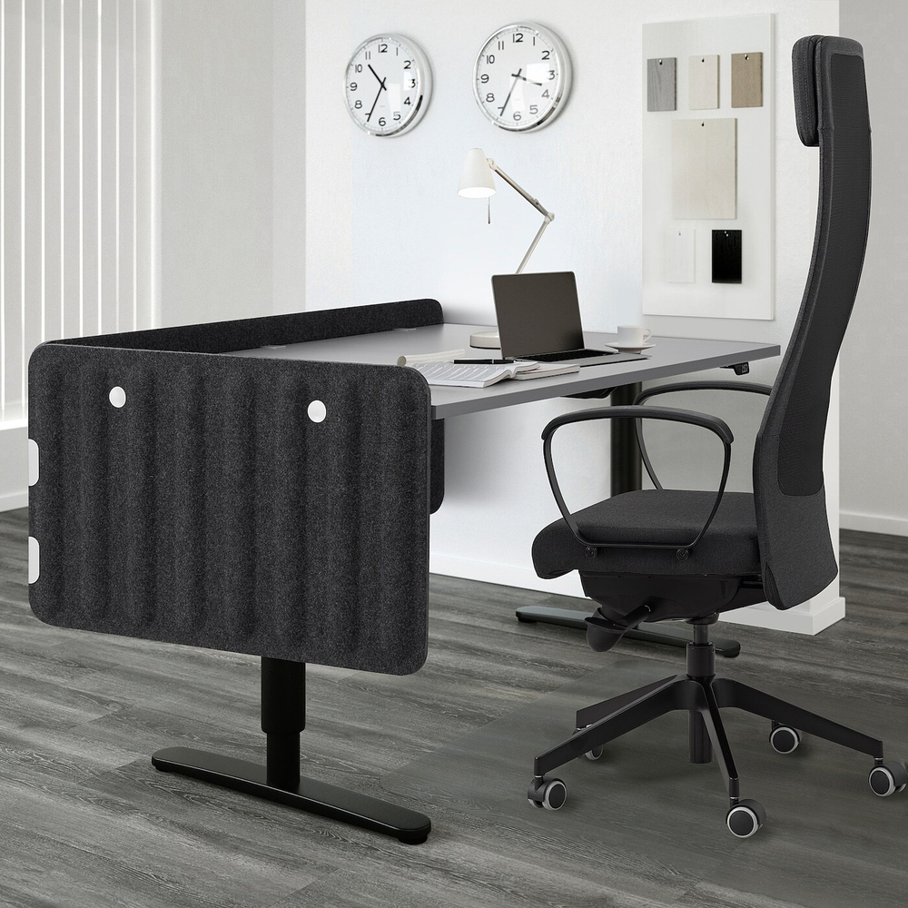 IKEA EILIF  (ИКЕА ЕИЛИФ)  -  Стол настенный, темно-серый, 140x48 см