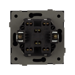 Механизм выключателя двухклавишный проходной SWT-TENDO-MKP2-PL-GR (230V, 10A) (Arlight, -) 054068