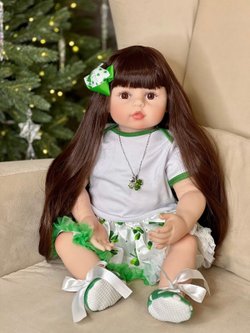 Кукла Реборн мягконабивная 60см в пакете (FA-072)