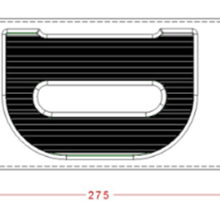 Форма для шоколадных фигур "Буквы" - D (275*135мм)